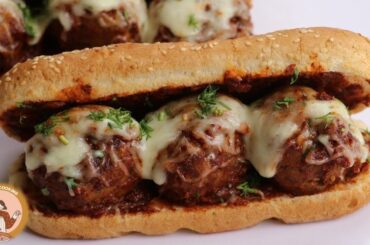 Meatballs Sandwich Recipe | Meatballs Burger Recipe By Homies Cooking