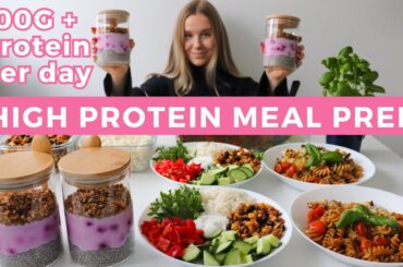 Healthy & High protein Meal Prep | 100G + protein per day!