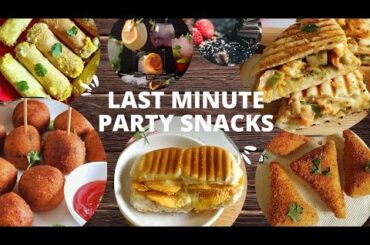 10 minutes Instant last minute Diwali party snacks recipes | Quick and easy vegetarian appetizers