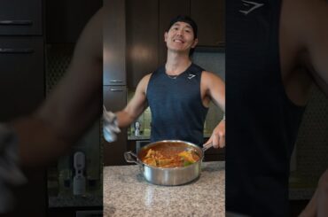 ONE POT Lasagna Soup Meal Prep | HIGH PROTEIN #shorts