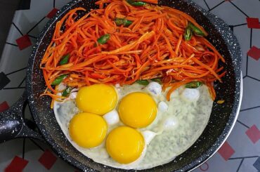 Just Add Eggs With Carrots Its So Delicious/ Simple Healthy Breakfast Recipe/ Cheap & Tasty Snacks