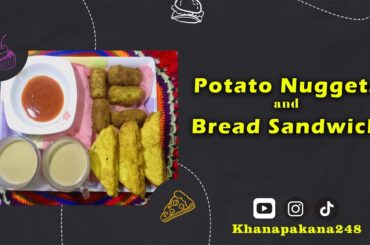 Potato Nuggets & Bread Sandwich Recipe Urdu/Hindi @Sistrology #easyrecipe#foodie #foodblogger