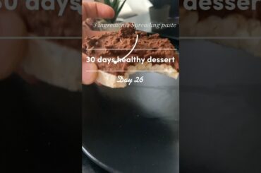 Day 26 - 3 ingredients chickpeas Notella spread - 30 days healthy desserts recipes challenge #shorts