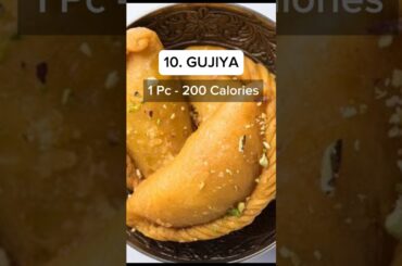 Common Indian Sweets (High Calories to Low Calories) !! #diwali #sweets #health #shorts