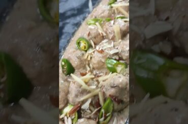 Malai Chicken Kofta with White Gravy | Quick & Easy Chicken Recipe #shorts #shortsrecipe #viral