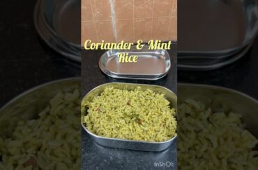 #shorts #ytshorts Kids Simple Lunch Snackbox Recipe Idea #lunchbox #snack/Coriander Rice/Banana Fry