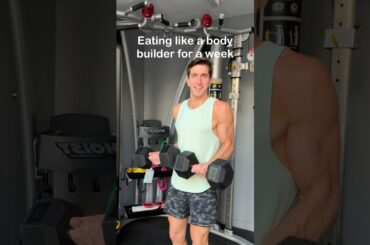 Eating like a BODY BUILDER for a WHOLE WEEK #shorts