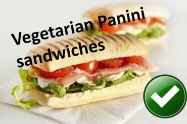 Vegetarian Panini sandwich healthy lifestyle