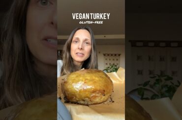 NO-SEITAN VEGAN TOFU TURKEY! Healthy, gluten-free, oil-free option. Absolutely yum! #thanksgiving