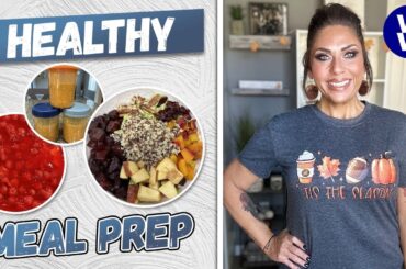 HEALTHY WW MEAL PREP - PUMPKIN PROTEIN OVERNIGHT OATS - CHERRY CHEESECAKE BARS - HARVEST QUINOA BOWL