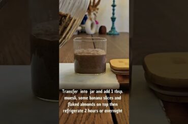 30-Day challenge of healthy recipes: Banana Chocolate Chia pudding (Day 3)  #healthyrecipes