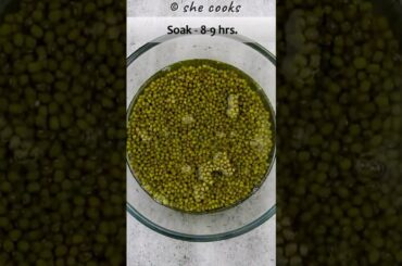 High Protein Breakfast/Dinner Recipe | Moong Recipes | Green Gram Recipes #shortsvideo #shortsfeed