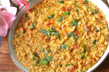 Tomato Masala Oats Recipe | Healthy oats recipe | weight loss recipes