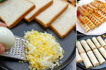 Healthy Bread Roll Snacks Recipes in 5 Minutes  | New Bread Roll Recipe |