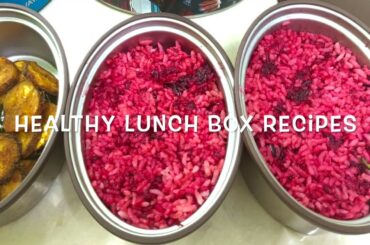 Beetroot Rice Recipes | Healthy Rice Recipes | School Lunch Box Recipes #trending #food #lunchbox