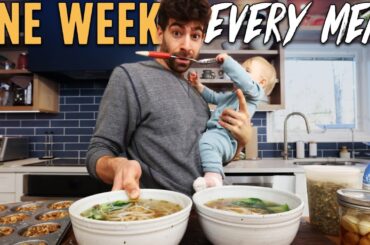 how I cook every meal for the week (family of 4)