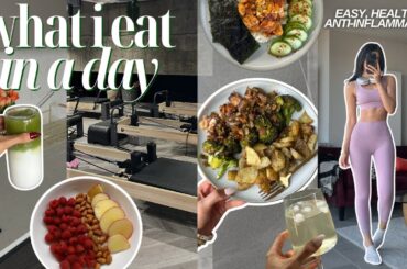 WHAT I EAT IN A DAY | healthy meals for gut health, good skin and fitness! [easy + quick recipes]