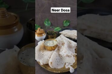 #shorts Neer Dosa, Healthy breakfast recipe , Mangalore dosa with chutney #neerdosa  #dosa #chutney