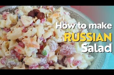 Russian Salad At Home Recipe || Shadion Wali Salad Recipe by Dastarkhuwaan Queen