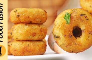 Mini Aloo Sooji Donut (Potato Snacks) Recipe by Food Fusion