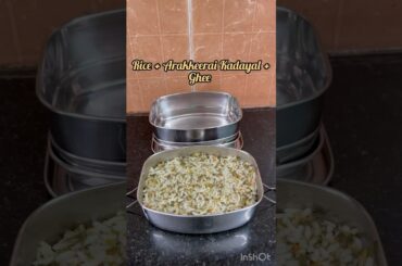 #shorts #youtubeshorts Kids Simple Lunch Snackbox Recipe Idea #lunchbox #snack/Keerai Rice/Bananafry