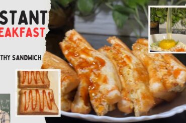 Instant Breakfast I 5 minutes healthy sandwich  I cabbage egg sandwich I tiffin box recipe..Enjoy..!