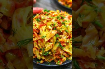 EASY & QUICK STIR-FRIED CABBAGE RECIPE || how to cabbage  recipe