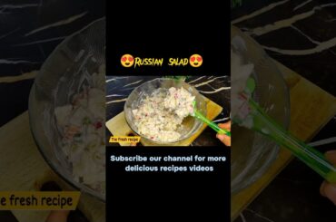 Russian Salad Recipe | Best Healthy Tasty Salad |  Delicious Creamy Salad #shorts #russiansalad