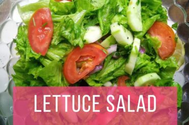 LETTUCE SALAD l HEALTHY DIET SALAD RECIPE FOR WEIGHT LOSS l MALOU LOPEZ #shorts #youtubeshorts