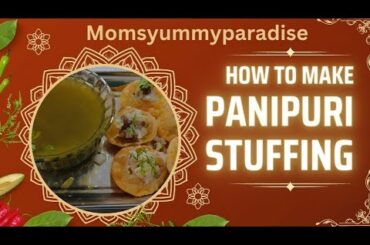 #healthy snack recipe##paanipuri stuffing at home ##golgappe stuffing#