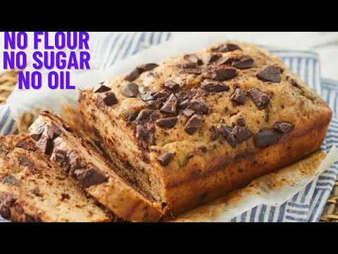 NO sugar No Flour Healthy Banana Bread recipe-Low calorie banana bread recipe without flour NO sugar No Flour Healthy Banana Bread recipe-Low calorie banana bread recipe without flour