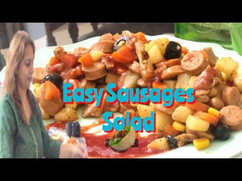 Easy Sausages Salad | Sausages salad | healthy Salad | Spicy Salad | Salad Recipe |Doshu’s Kitchen Easy Sausages Salad | Sausages salad | healthy Salad | Spicy Salad | Salad Recipe |Doshu’s Kitchen