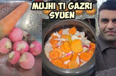 Mujhi Ti Gazri Syuen | Kashmiri Radish & Carrot recipe Tasty & Healthy Winter Delicacy