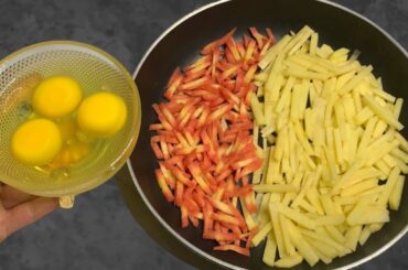 Just Add Eggs With Potatoes & Carrot Its So Delicious/ Simple Breakfast Recipe/ Cheap & Tasty Snacks