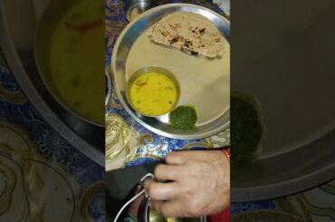 daal Roti chatni Subah ka khana healthy food #shorts #viral #recipe #trending #ytshorts