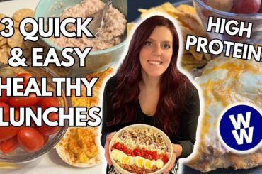 3 QUICK & EASY HIGH PROTEIN HEALTHY LUNCH RECIPES | WW (weightwatchers) Points, Calories & Macros