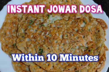 Healthy Breakfast Recipes |  Easy And Quick  Vegetable Jowar Dosa