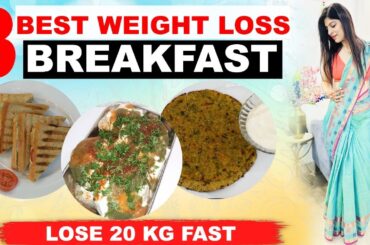 3 Weight Loss Breakfast Recipes|How to lose weight fast|Diet Plan|Oats Poha|Dr Shikha Singh Hindi