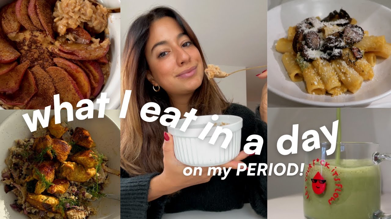 COZY WHAT I EAT IN A DAY (ON MY PERIOD!) | easy and healthy recipes COZY WHAT I EAT IN A DAY (ON MY PERIOD!) | easy and healthy recipes