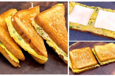 5 Minutes Egg Bread Sandwich Recipe | Easy And Healthy Breakfast Recipes | SAMREEN SABAH