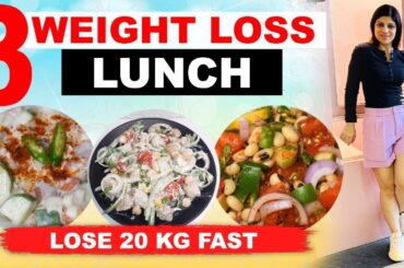 3 Lunch Recipe|High Protein Diet|Raita| Soya saladl|How To Lose Weight Fast In Hindi|Dr.Shikha Singh