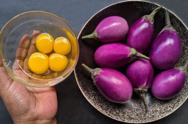 Just Add Eggs With Eggplants Its So Delicious/ Simple Healthy Breakfast Recipe/ Cheap & Tasty Snacks