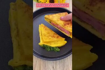 Healthy Sandwich Recipe in just 10 Minutes| Easy Breakfast Recipe (No Cheese, No Mayonnaise) #shorts