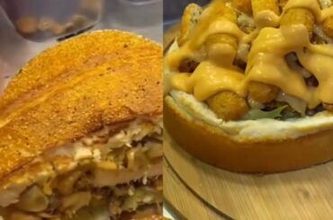 FULLY LOADED MONSTER SANDWICH, street food recipes, different recipes of sub#fastfood