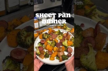 HEALTHY SHEET PAN DINNER | #sheetpandinner #healthyrecipes #onepandinner #mealinspo #dinnerideas