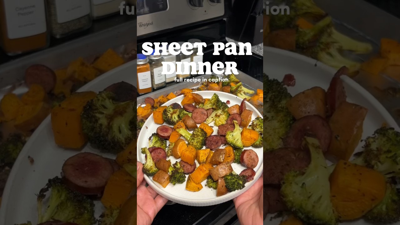 HEALTHY SHEET PAN DINNER | #sheetpandinner #healthyrecipes #onepandinner #mealinspo #dinnerideas HEALTHY SHEET PAN DINNER | #sheetpandinner #healthyrecipes #onepandinner #mealinspo #dinnerideas