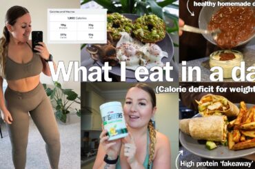 WHAT I EAT IN A DAY 1880 calorie deficit for weight loss