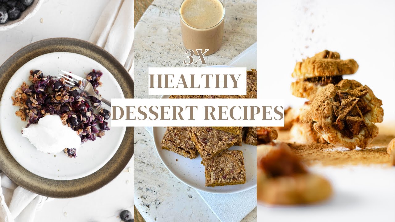 3x Healthy Dessert Recipes | Gluten & Dairy Free , Fall Edition | Sanne Vloet 3x Healthy Dessert Recipes | Gluten & Dairy Free , Fall Edition | Sanne Vloet