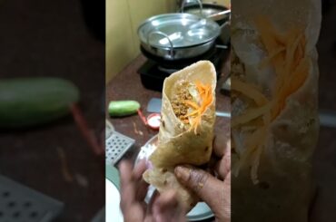 Healthy Shawarma  | Kids vegetable wrap  | Streetstyle Veg Frankie  #shorts #food #trending #tamil