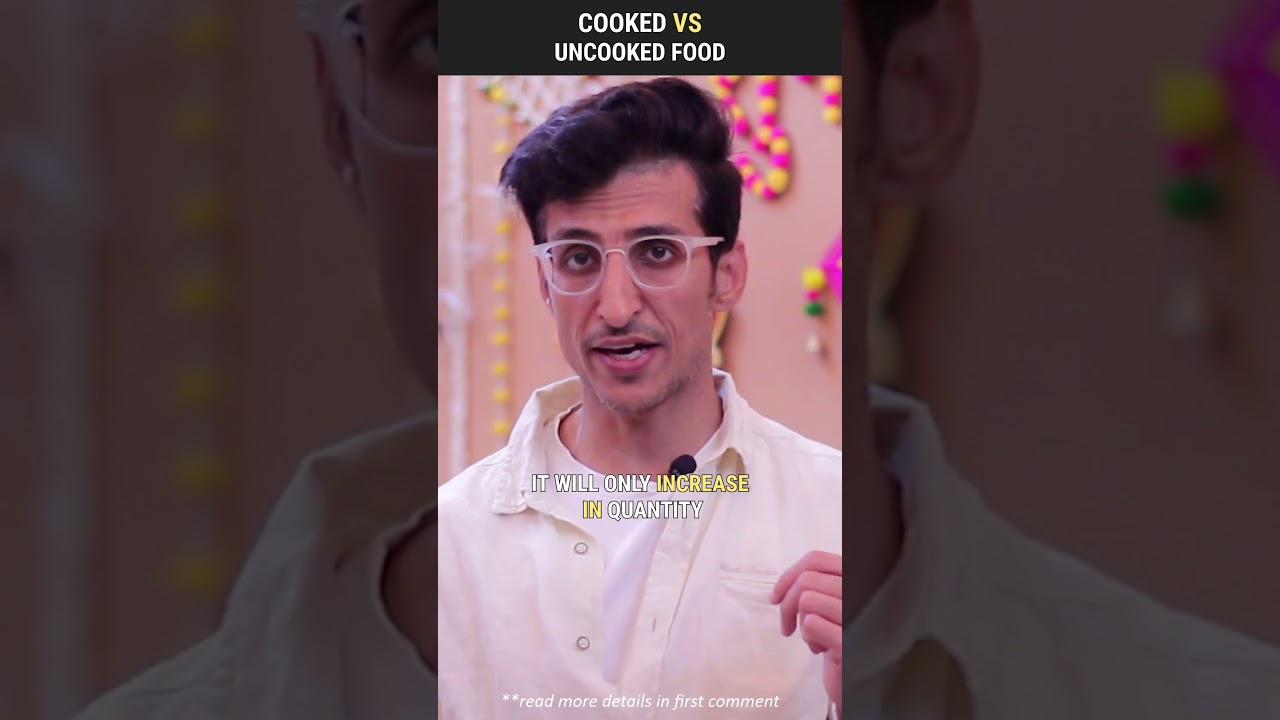 Cooked Vs Uncooked Food | #shorts 378 Cooked Vs Uncooked Food | #shorts 378